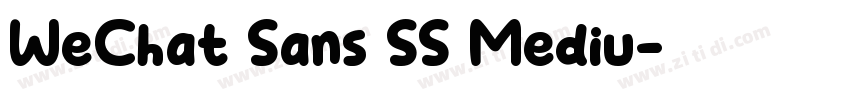 WeChat Sans SS Mediu字体转换